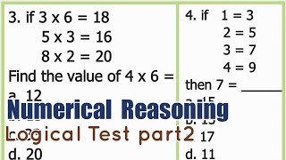 Part2 Logical Test Numerical Reasoning
