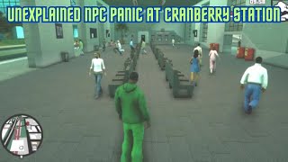 GTA San Andreas : Definitive Edition - Glitch Unexplained NPC Panic At Cranberry Station