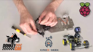 Assemble XiaoR Geek Donkey Car Raspberry Pi Robot Step 3: Assemble and Install the Steering Rods