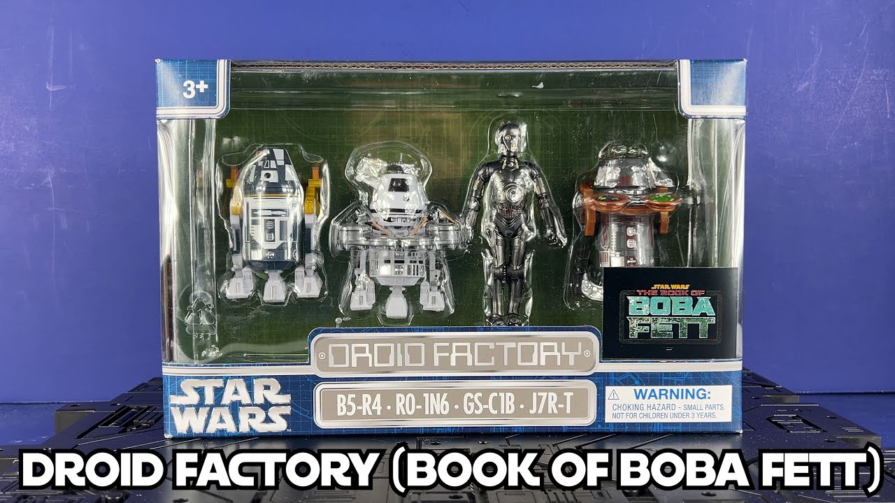Star Wars Droid Factory Book of Boba Fett 4- pack 3.75