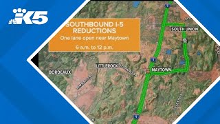 WSDOT shutting down part of I-5 in Thurston County, causing major delays