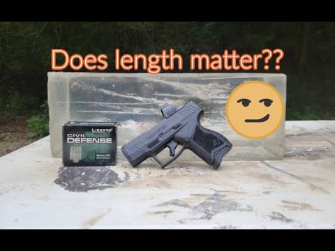 Does Size Matter? Short Barrel Liberty Civil Defense 50gr +P 9mm Test