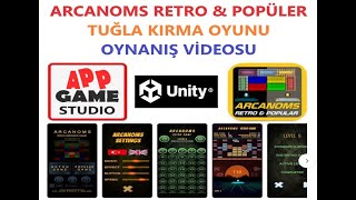 Arcanoms I ,  Brick Breaker Game (Tuğla Kırma Oyunu) , Oynanış Videosu screenshot 1