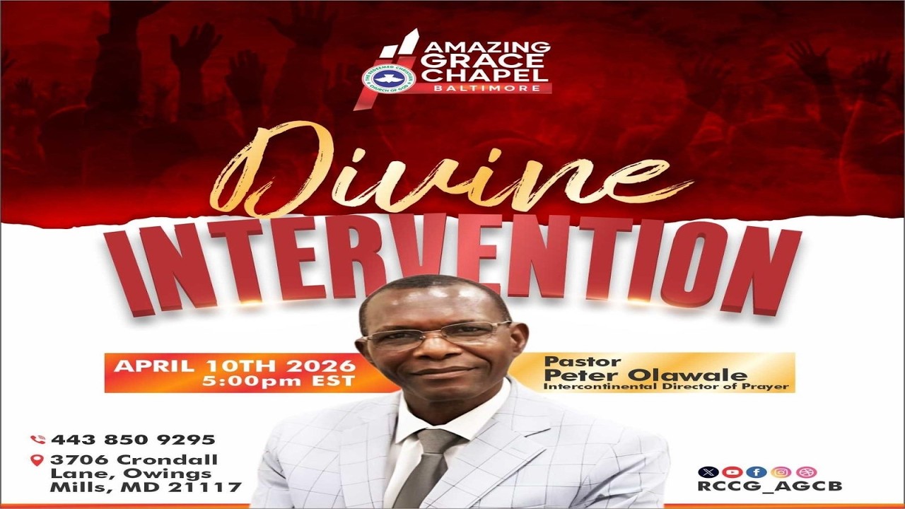 RCCG AGCB "Divine Intervention" | Pastor Peter Olawale - YouTube