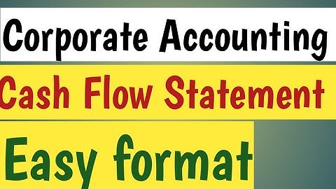 Corporate Accounting|| Cash flow statement|| #bcom #sol @graduationguruji