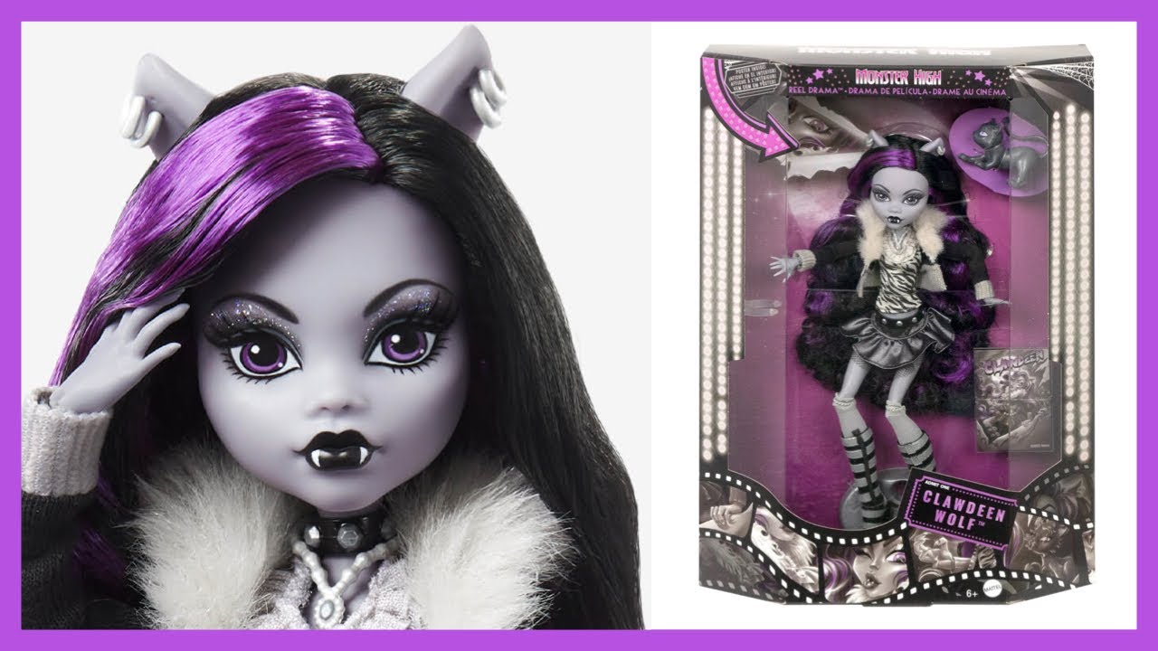 Boneca Monster High Clawdeen Wolf 2022 Reel Drama Mattel