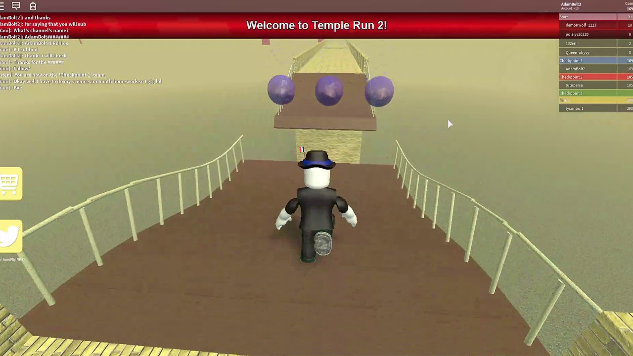 Temple Run 2 In Roblox Temple Run 2 Speed Run Obby Roblox - speed obby updated roblox