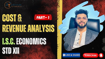 Cost & Revenue Analysis | ISC Class 12 | 2026 Boards #isc @ARYAN_TUTORIALS