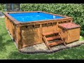 Wooden swimming  pool   basen drewniany   