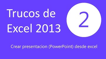 Trucos y tips Microsoft Excel 2013 Video 2: Macro para crear presentacion