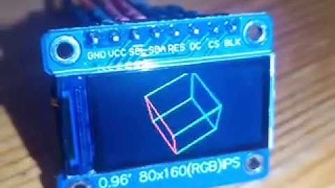 ESP32 ST7735 3DCUBE