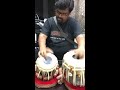Shambhunath bhattacharya playing high professional quality tabla pair before 4 years made