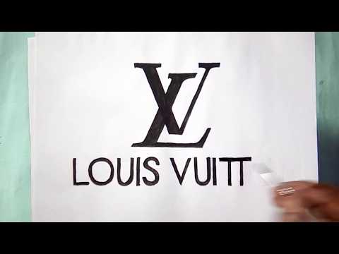 How to draw the Louis Vuitton logo #shorts 