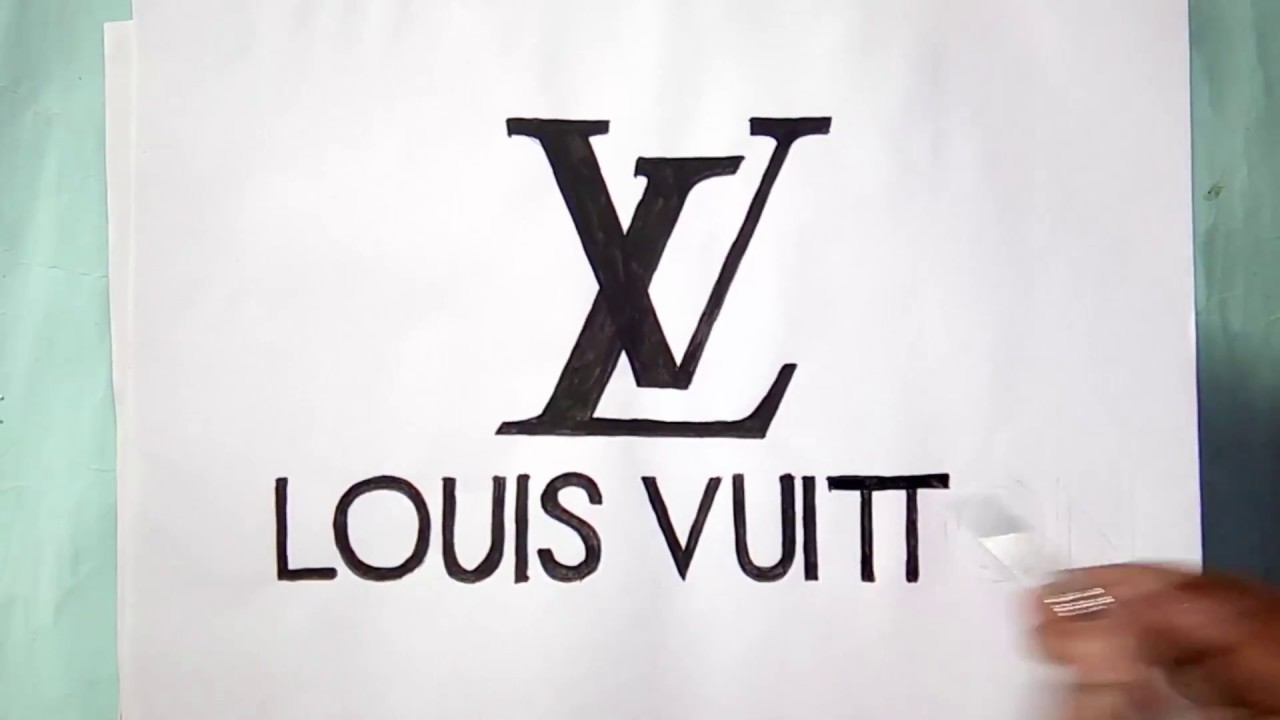 How to draw the Louis Vuitton logo - YouTube
