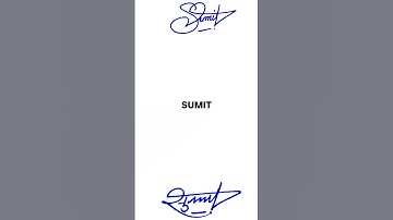 SUMIT सुमित COMMENT YOUR NAME #signature #simple #creation #viral #shorts #art #usa