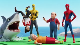Scary Teacher 3D:Yellow & Red Spiderman's Rescue Mission - Evil Miss T & Frances in Trouble by Shark screenshot 2