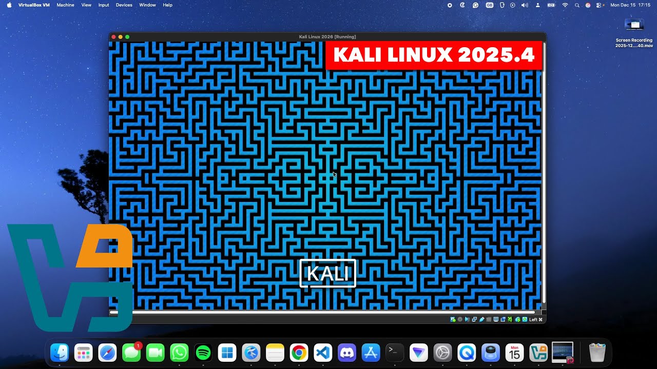 How to Install Kali Linux 2025.4 on macOS using VirtualBox - YouTube