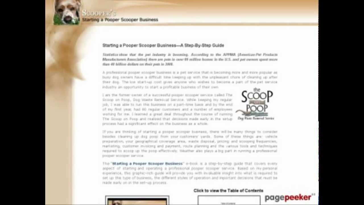 Start A Pooper Scooper Business YouTube