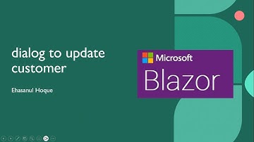 Customize dialog to update customer in blazor | MatBlazor dialog | .NET 8. Blazor WASM