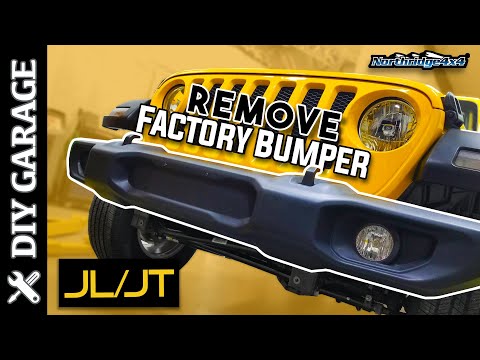 Jeep JL / JT factory front bumper removal