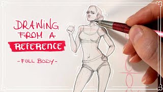 How to Draw From a Reference - Full body (Shorts) by Aki-Anyway 19,227 views 3 years ago 1 minute, 9 seconds