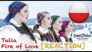 |Eurovision 2019| Poland [REACTION] - Tulia / Fire of Love -