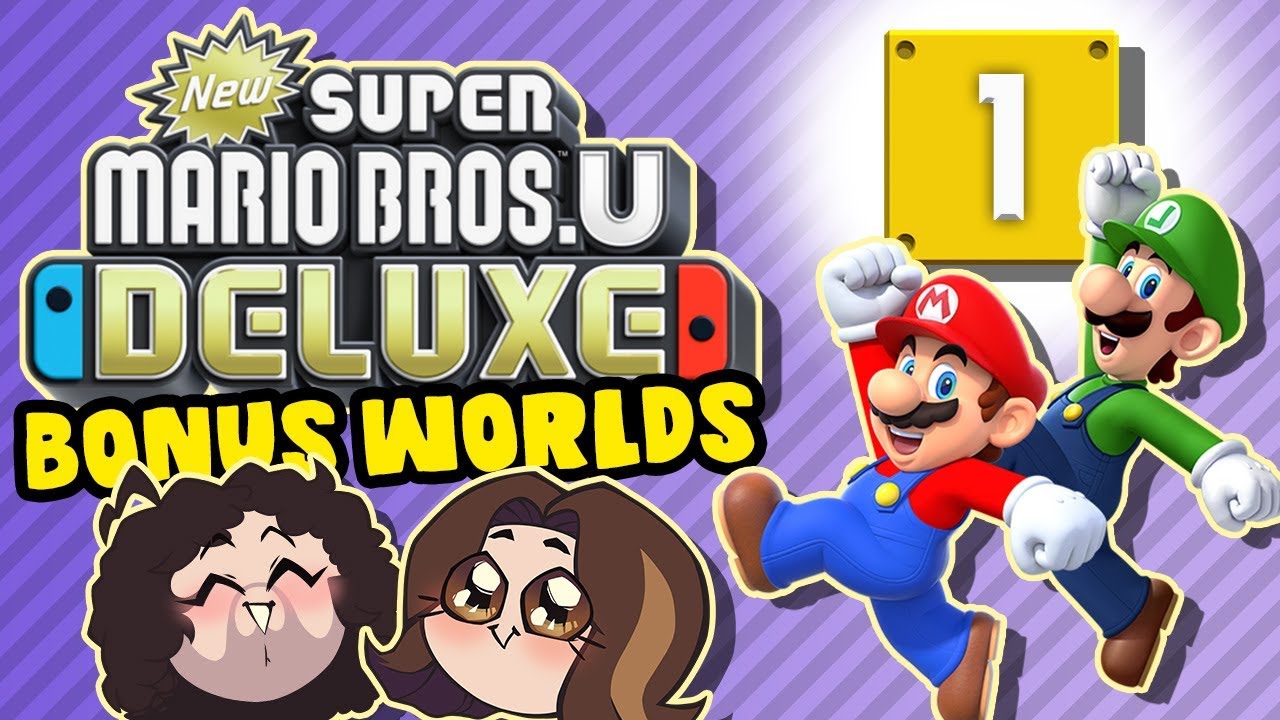 Super Mario Bros U Deluxe (BONUS WORLDS): The Road Less Traveled - PART 1 - Game Grumps gaming logo