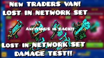 New TRADERS VAN DAMAGE TEST! Lost In Network SET is BACK!! Antivirus ( Pixel Gun 3D )