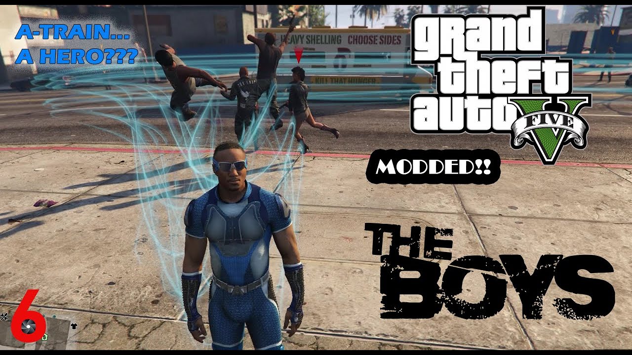 A Train Becomes A Hero Pt 1 GTA V Superhero Mods Feat The Back 