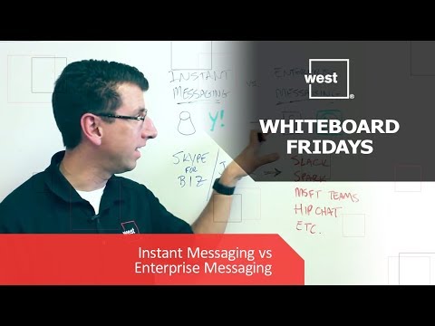 Whiteboard Fridays: Instant Messaging vs Enterprise Messaging