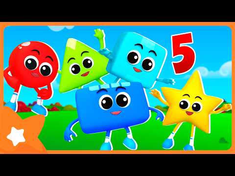 Пять маленьких фигур 🍎 Apples & Bananas 🍌 детский мультфильм 🌈 Детское Королевство