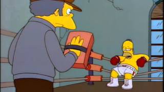 THE SIMPSONS Moe Homer Can't punch!