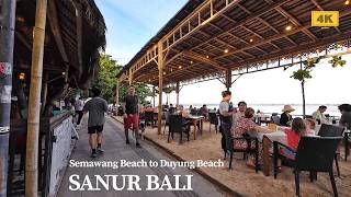 4K SANUR BALI Peaceful Sunset Walk | Walking Tour Semawang Beach to Duyung Beach Bali Today 2026