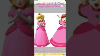 Princess Daisy Color Swap With Princess Peach |#Shorts