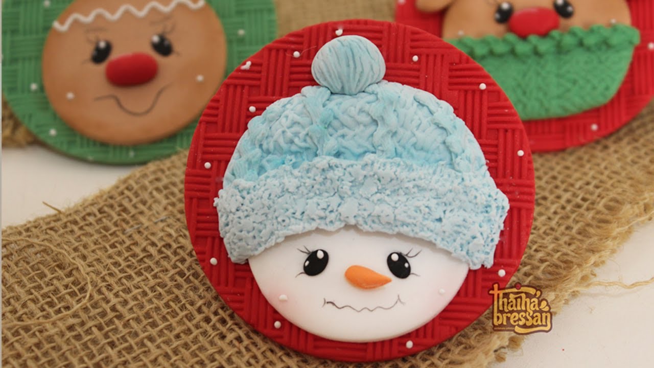 Boneco de neve aplique pasta americana YouTube