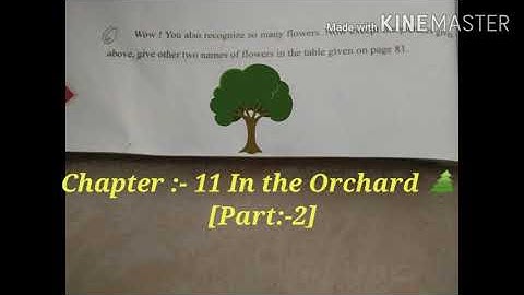 Std 4 Environment Chapter 11 In the Orchard  part -2 (By Kavitha Pillai)