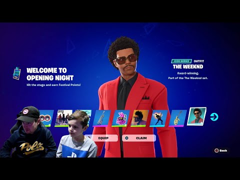 Unlocking The NEW WEEKND Battle Pass Skin With FREE Rewards &amp; NEW item Shop Skins THE WEEKND