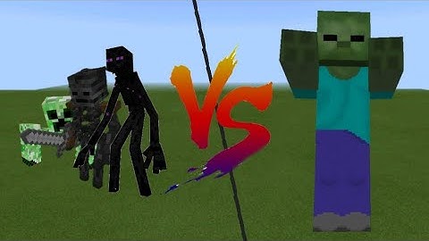 MUTANT CREEPER vs MUTANT WITHER SKELETON vs MUTANT ENDERMAN vs ZOMBIE TITAN (Mob Battle)