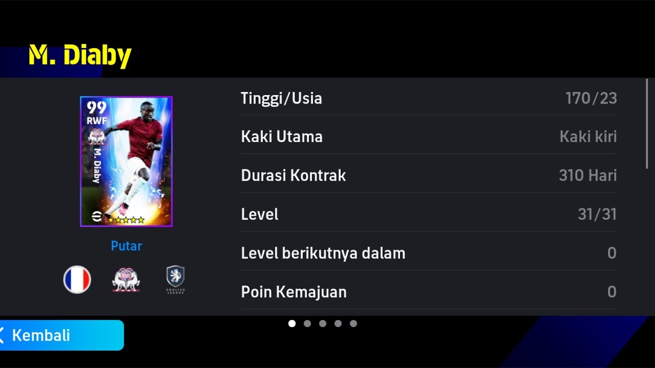 Review M. Diaby 99 Gameplay 🔥 Master of Dribbler 🤩