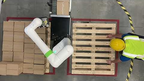 Solent Automation work 2021 - Cobots and robots palletising and case packer