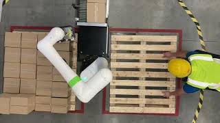 Solent Automation work 2021 - Cobots and robots palletising and case packer