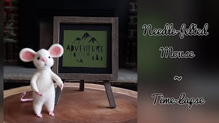 Needle-felted mouse! (Time-lapse)