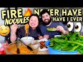 SPICY KOREAN NUCLEAR FIRE NOODLES + PORK BELLY WRAPS + 삼겹살 먹방 MUKBANG 먹방 EATING SHOW!