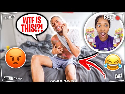 ITCHING POWDER PRANK ON BOYFRIEND!