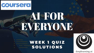 AI For Everyone | Week 1 Quiz Solutions | Coursera