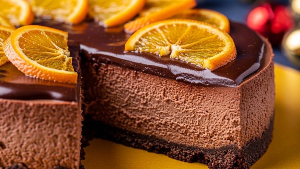 Dieser Orange Schokoladen Cheesecake ist so lecker, er ist einfach unglaublich!