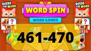 WORD SPIN WORD GAME level 461 462 463 464 465 466 467 468 469 470 screenshot 3