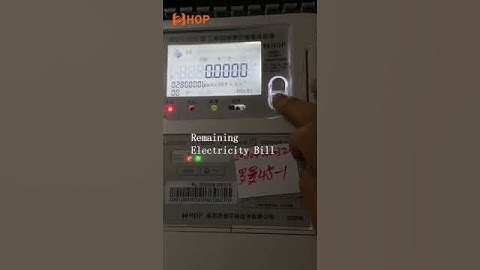 Three Phase Smart Electricity Meter Function Display
