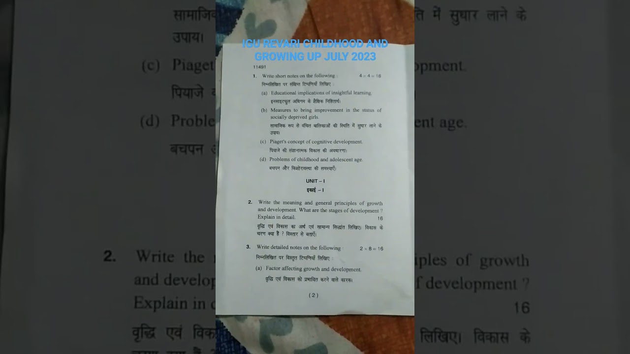 IGU REVARI CHILDHOOD AND GROWING UP JULY