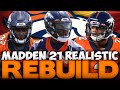 We Drafted An X Factor Offensive Lineman! Denver Broncos Realistic Rebuild! Madden 21 Rebuild